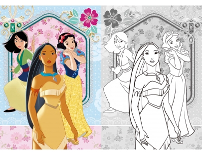 迪士尼公主 童話貼貼畫-探索篇
